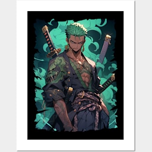 ZORO SAMURAI ANIME Posters and Art